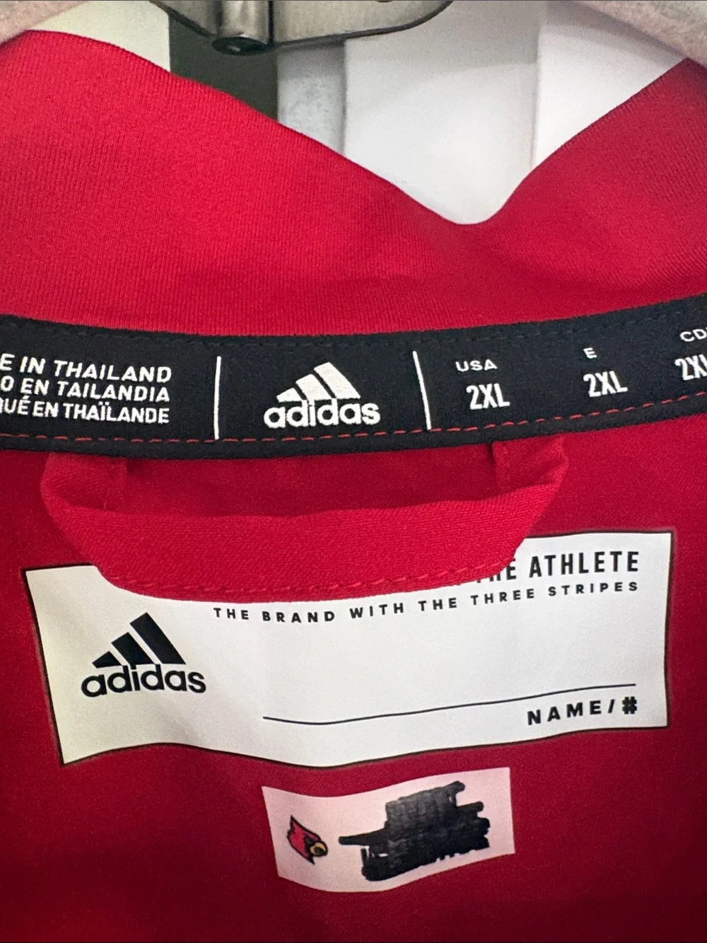 adidas Red Louisville Cardinals 1/4 Zip Pullover